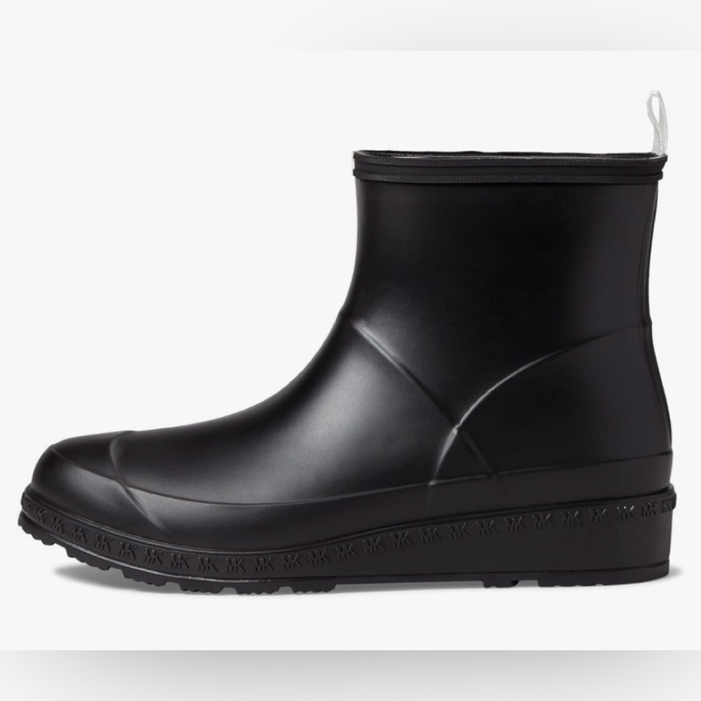 Michael Kors Black Ankle Rain Bootie Rubber Boots 6 NWT - Picture 4 of 11
